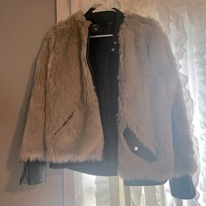 Vici white faux fur jacket